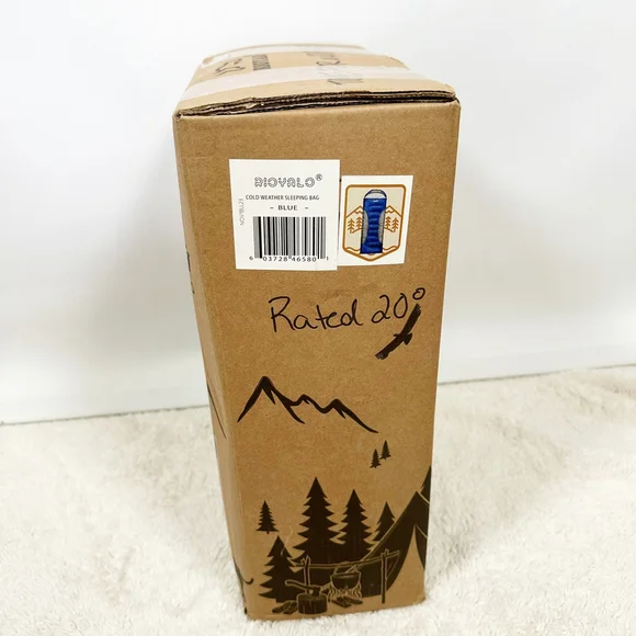 0 Degree Winter Sleeping Bags Adults Camping 450GSM Temp Range 5F–32F Rioyalo
